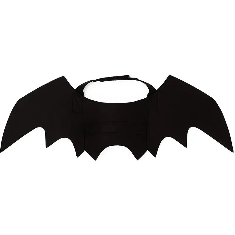 Pet Soft Black Cat Bat Wings Costume for Halloween - Available in Small, Medium, and Large Sizes