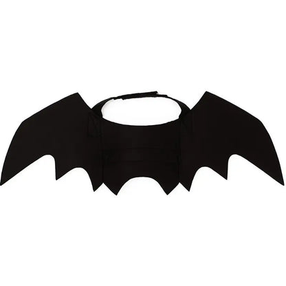 Pet Soft Black Cat Bat Wings Costume for Halloween - Available in Small, Medium, and Large Sizes